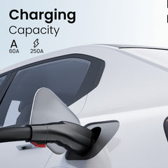 Tesla to J1772 EV Adapter – 60A 250V – Works with Wall, Mobile & Destination Chargers