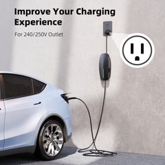 NEMA 5-15 Adapter for Tesla Gen 2 Mobile Charger – Fast 12Amp Charging, 125V Outlet Compatible, Fits Tesla Model S/3/X/Y, 15-Inch Cable
