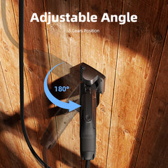 J1772 Charger Holder with Cable Hook & Nozzle Dock – Durable Steel Wall Mount Organizer for EV Home Chargers, Fits Ford, Rivian, Chevy, Tesla