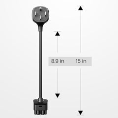 NEMA 14-50 Adapter for Tesla Gen 2 Mobile Charger, 240/250V 32A Connector for Portable Charging, Compatible with Tesla Model S/3/X/Y, 15" Cable