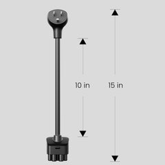 NEMA 5-15 Adapter for Tesla Gen 2 Mobile Charger – Fast 12Amp Charging, 125V Outlet Compatible, Fits Tesla Model S/3/X/Y, 15-Inch Cable