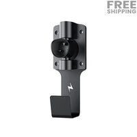 Tesla Charger Holder with 180° Rotation Nozzle Dock, Metal J-Hook Cable Organizer, Wall Connector & Mobile Connector Holder for Model 3/Y/X/S