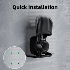 EV Charger Holder with 180° Rotating Nozzle Dock & J-Hook – Fits J1772 & Tesla Chargers, 80A Fast Charging, Wall Mount Organizer for Garage