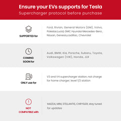 NACS to CCS1 Gen 2 Adapter | Compatible with CCS1 Vehicles | 500A, 1000V | Compatible with Tesla Superchargers