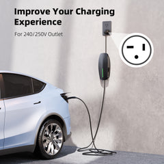 NEMA 06-20 Adapter for Tesla Gen 2 Charger – 16A Fast Charging, 15” Cable, Certified, Safe & Reliable for 240V Outlets, Fits Model S/3/X/Y
